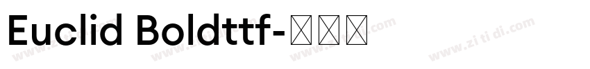 Euclid Boldttf字体转换